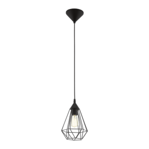 Suspension TARBES E27 Ø17 - noir