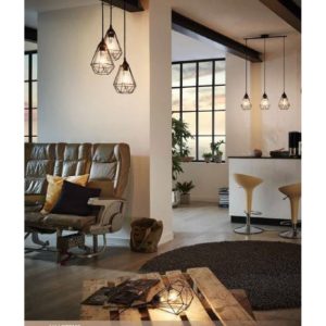 Suspension TARBES E27 Ø32 - noir