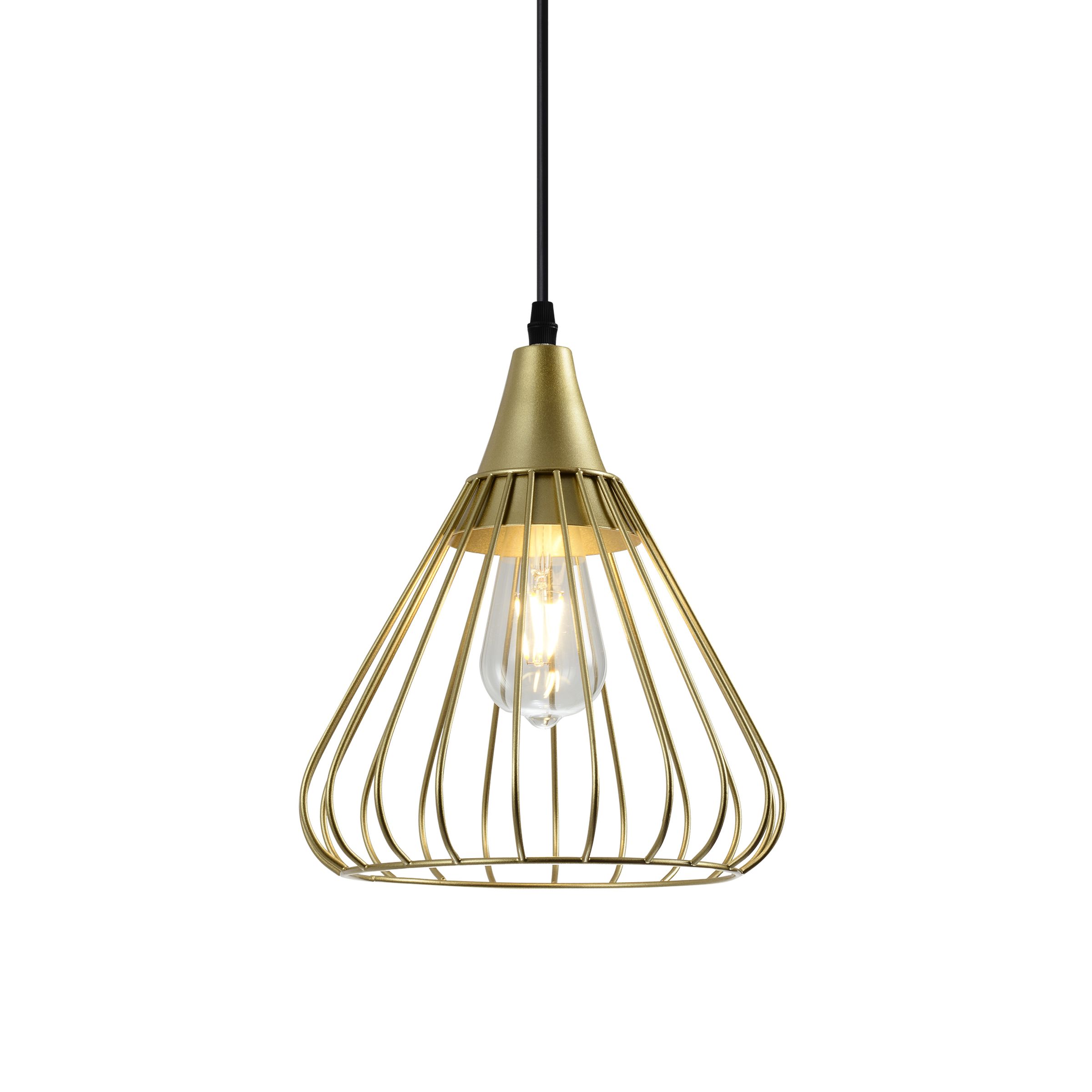 Suspension TESS E27 - dorée