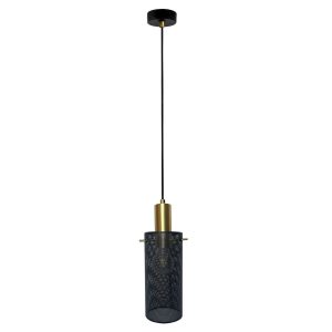 Suspension TIRANA 1xE27 - noir/doré