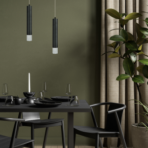 Suspension TUBI GU10 - noir/translucide