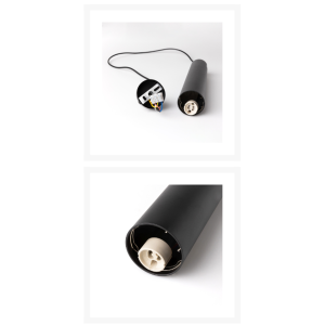 Suspension tubulaire longue ronde OHN-ZC GU10 noire
