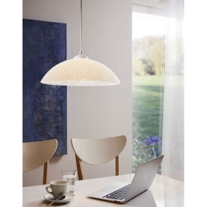 Suspension VETRO 96071 E27 - blanc