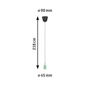 Zwis Neordic KETIL E27 IP20 - vert foncé